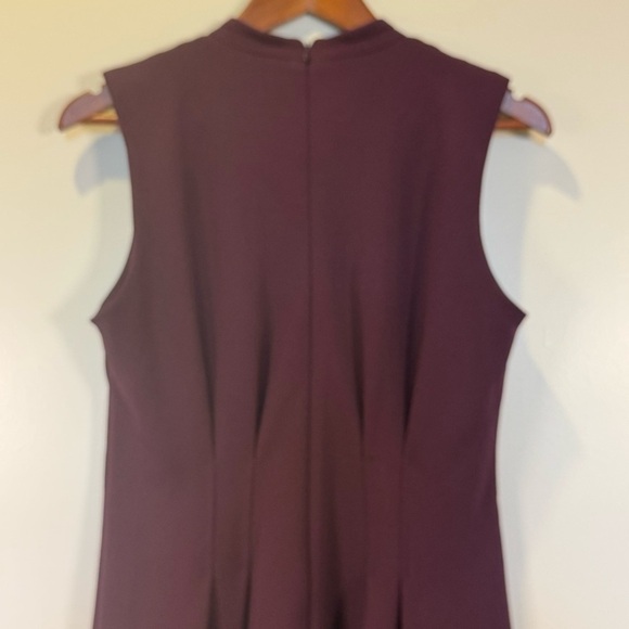 DKNY women’s burgundy midi length dress, size 8, NWOT - Picture 9 of 12